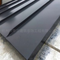 0.9mm氟碳漆铝镁锰板25-430矮立边金属屋面板