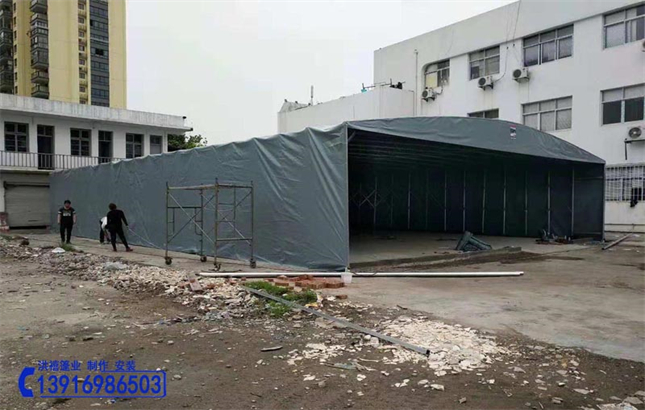 活动伸缩雨棚 推拉蓬24
