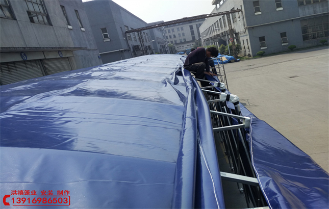 活动伸缩雨棚 推拉蓬296
