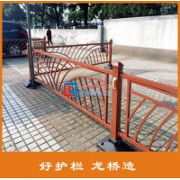 荆门公园道路隔离护栏 园林道路护栏 古铜色花式护栏 龙桥厂