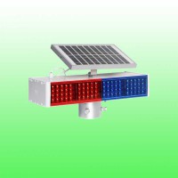 分体式红蓝警示灯 太阳能警示灯包邮