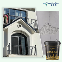 外墙装修新方案 蓝翠鸟真石漆环保材料 守护墙面多年如新