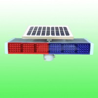 揭阳太阳能六格爆闪灯 长条红蓝爆闪灯led警示灯生产厂家